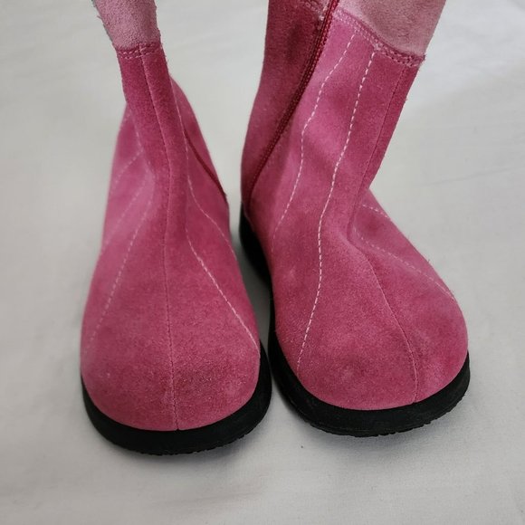 Munchkin Kids Girls Pink Peek A Boo Pink Snow Winter Ankle Boots Size 7W - Picture 4 of 7